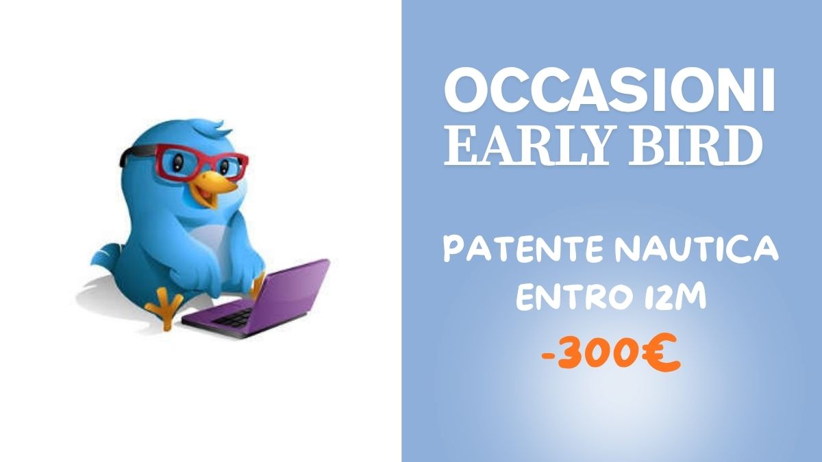 CORSO SETTIMANALE PATENTE NAUTICA ENTRO 12 MIGLIA DALLA COSTA